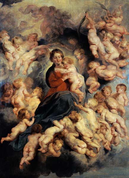 The Virgin and Child surrounded the Holy Innocents or, The Virgin with Angels à Peter Paul Rubens