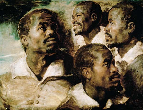 Studies of the Head of a Negro à Peter Paul Rubens