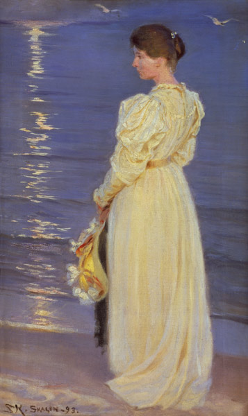 Marie, la femme de l'artiste. à Peter Severin Kroyer