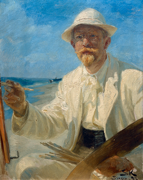 Selbstporträt des Künstlers à Peter Severin Kroyer