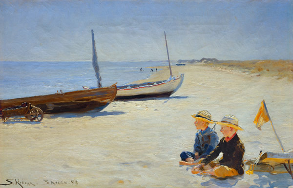 Jungen am Strand von Skagen à Peter Severin Kroyer