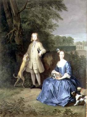 Portrait of Master Edward and Miss Mary Macro