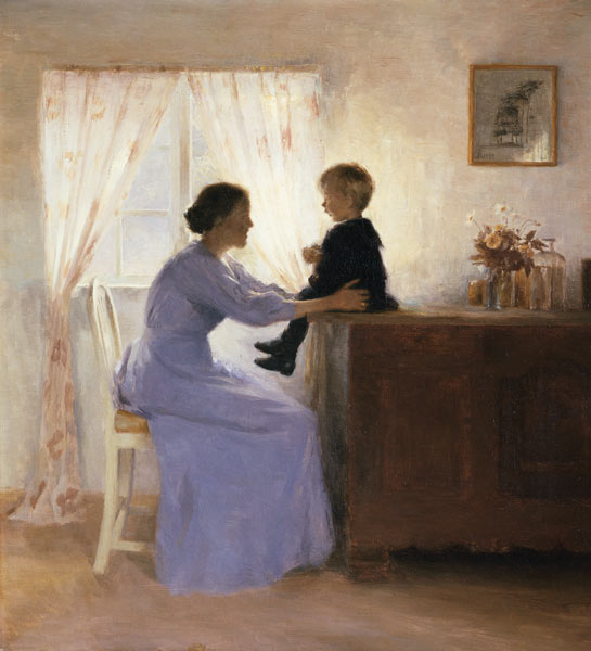 A Mother and Child in an Interior à Peter Vilhelm Ilsted