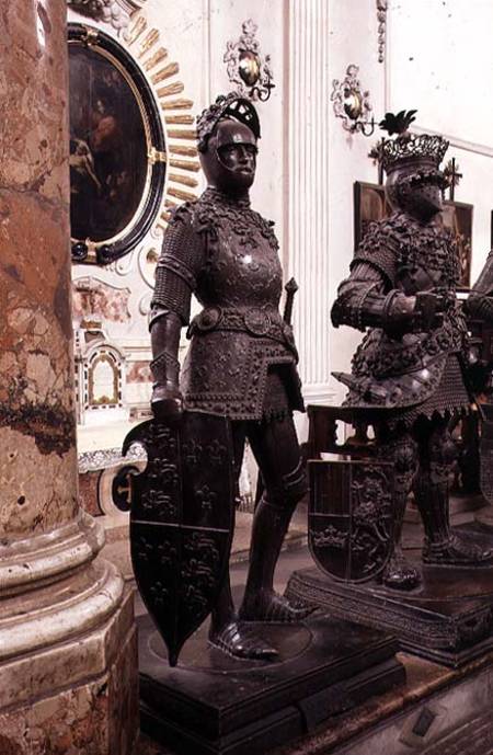 King Arthur, statue from the tomb of Maximilian I, Innsbruck à Peter Vischer