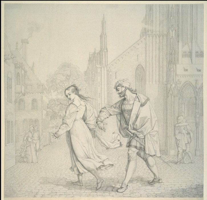 Scene upon Leaving the Church à Peter von Cornelius