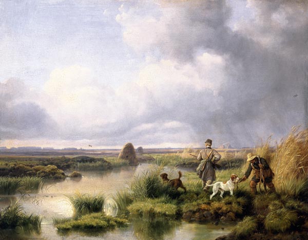 chasse dans le marécage à Peter von Hess