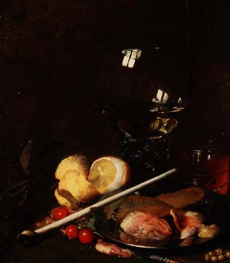 Still Life with Roemer, Lemons and a Pipe à Petrus Willebeeck