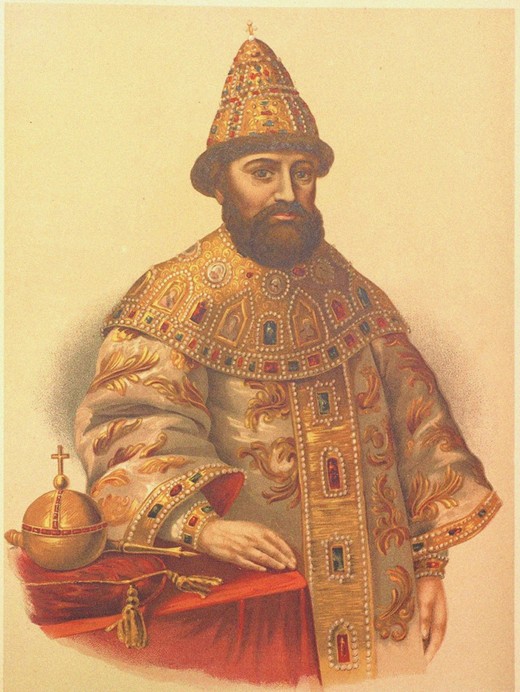 Portrait of the Tsar Michail I Fyodorovich of Russia (1596-1645) à P.F. Borel