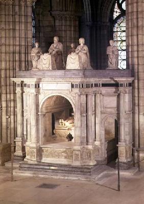 The tomb of Francis I (1494-1547) and his wife Claude of France, commissioned by Henri II