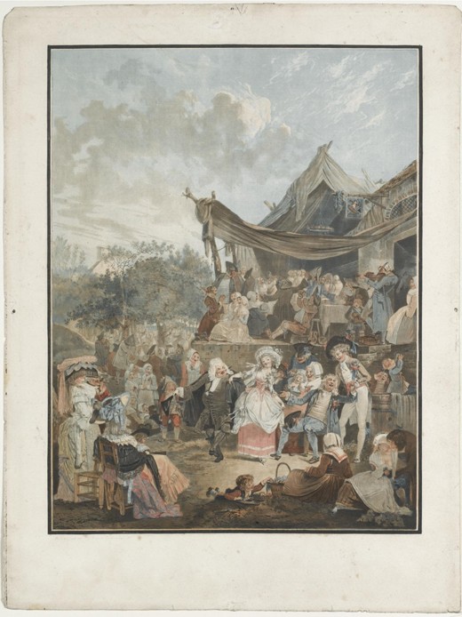 Le Menuet de la mariée (The Bride's Minuet) à Philibert-Louis Debucourt
