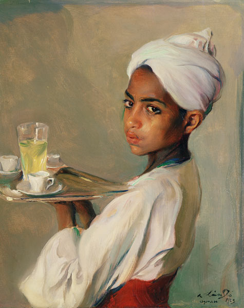 A Nubian Serving Boy à Philip Alexius de Laszlo