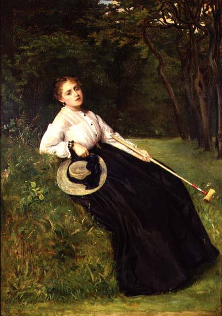 Resting in the Shade after a Game of Croquet à Philip Hermogenes Calderon
