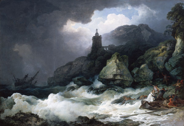 The Shipwreck à Philip James (ou Jacques Philippe) de Loutherbourg