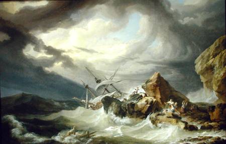 Shipwreck à Philip James (ou Jacques Philippe) de Loutherbourg