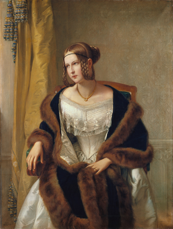Portrait of the Baroness of Bernus à Philipp Veit