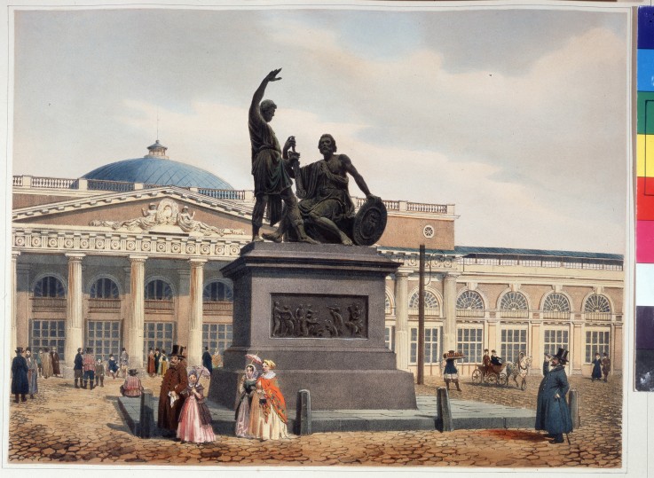 Monument to Minin and Pozharsky on Red Square of Moscow à Philippe Benoist