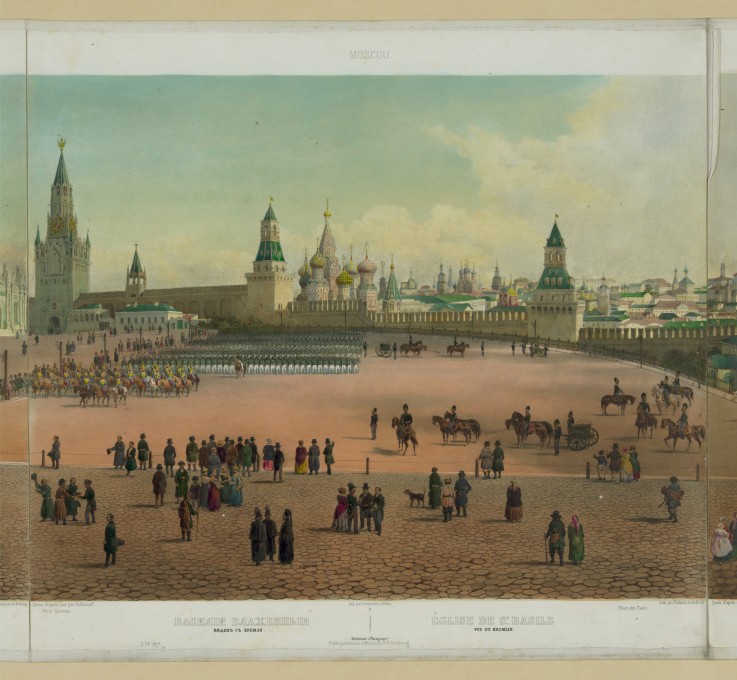 The Basil Cathedral at the Red Square in Moscow (from a panoramic view of Moscow in 10 parts) à Philippe Benoist