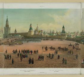 The Basil Cathedral at the Red Square in Moscow (from a panoramic view of Moscow in 10 parts)