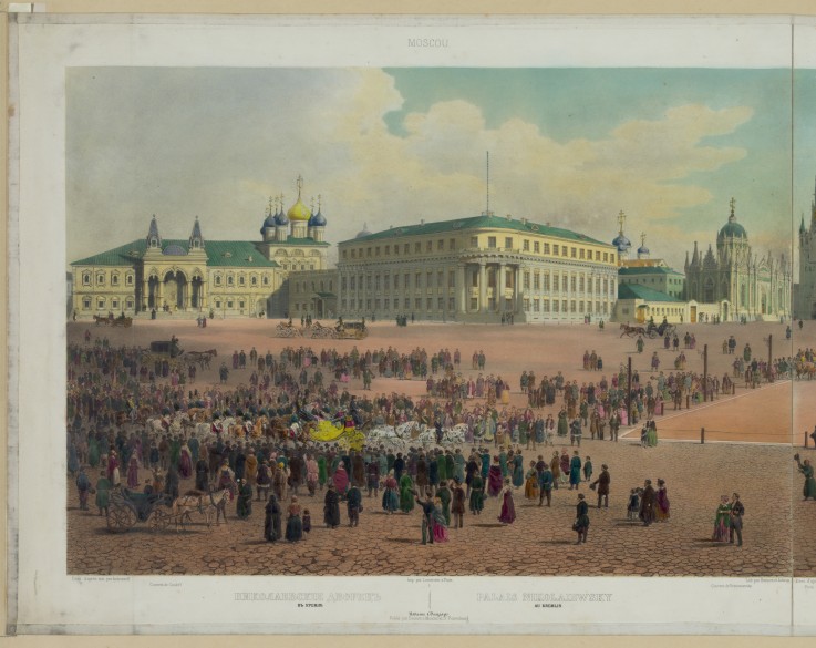 Nicholas Palace in the Moscow Kremlin (from a panoramic view of Moscow in 10 parts) à Philippe Benoist
