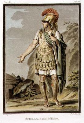 Achilles in Armour, costume for 'Iphigenia in Aulis' by Jean Racine, from Volume II of 'Research on à Philippe Chery