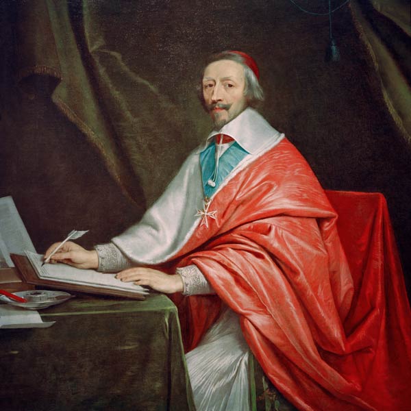 Cardinal Richelieu / Champaigne painting - Philippe de Champaigne en  reproduction imprimée ou copie peinte à l'huile sur toile