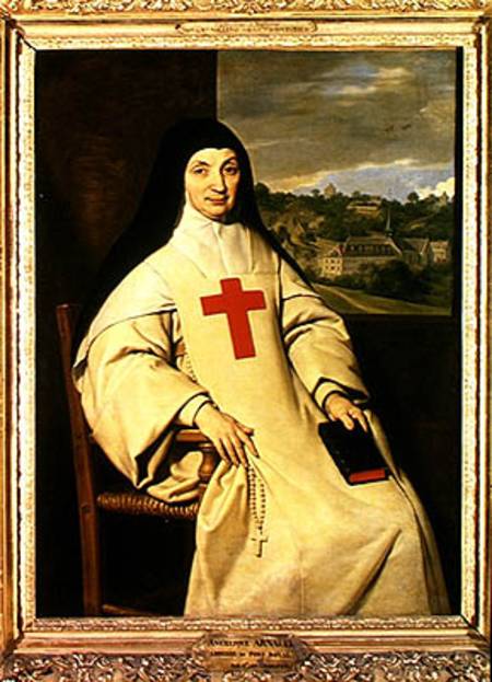 Mother Angelique Arnauld (1591-1661) Abbess of Port-Royal à Philippe de Champaigne