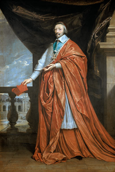 Portrait of Armand-Jean du Plessis à Philippe de Champaigne