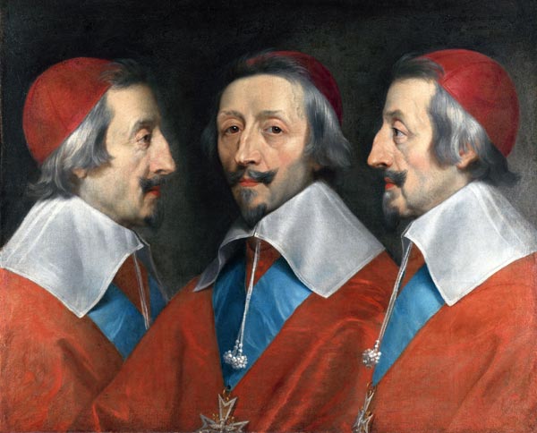 Triple Portrait of the Head of Richelieu à Philippe de Champaigne