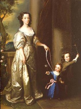 Portrait of Mrs Thomas Fane with her children John and Anne