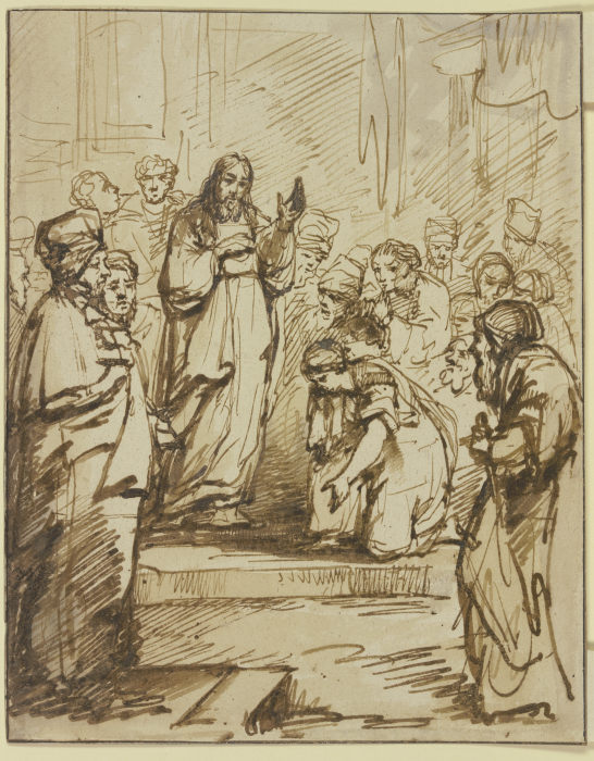 Christus und die Ehebrecherin à Philips Koninck