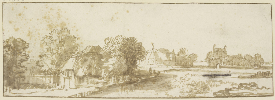 Landscape with village à Philips Koninck