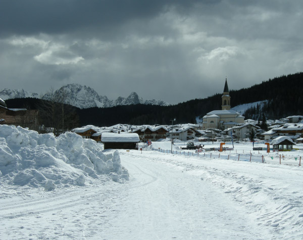 Paysage sous la neige à Padola 2006 à Andrea Piccinini