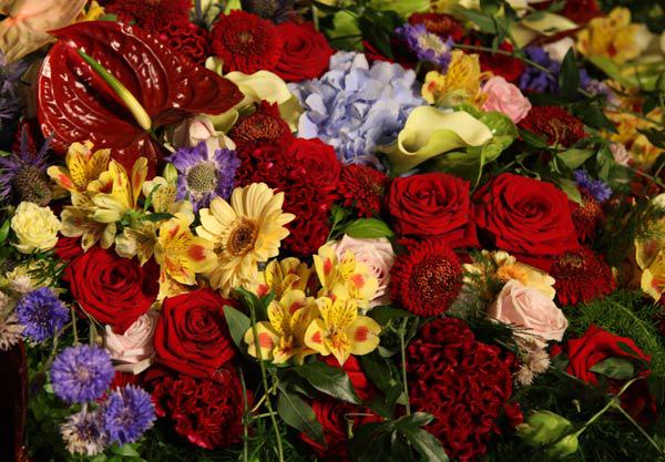 Composition de fleurs à Brussels 2015