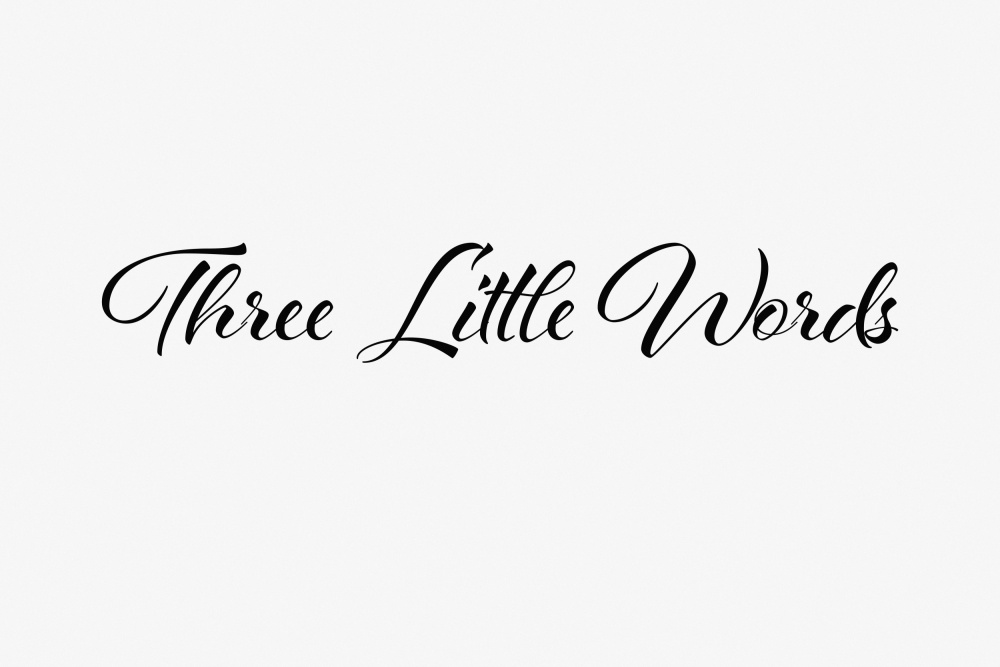 Three little words à Pictufy Studio II