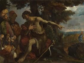 Saint John the Baptist preaching in the Wilderness