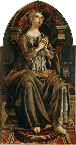 Hope, from a series of panels depicting the Virtues designed for the Council Chamber of the Merchant à Piero del Pollaiuolo