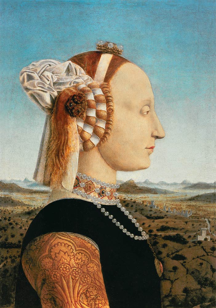 Battista Sforza, épouse de Federico da Montefeltro à Piero della Francesca