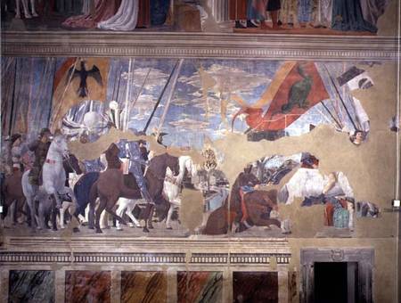 The Battle of the Milvian Bridge, 312 AD, from the Legend of the True Cross à Piero della Francesca