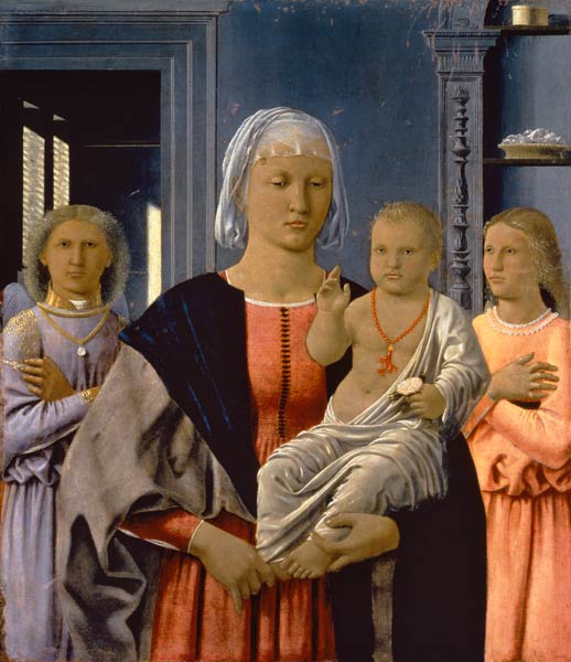 Madonna of Senigallia with Child and Two Angels, c.1470 (tempera on panel) à Piero della Francesca
