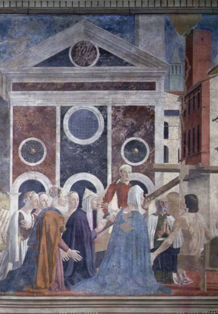 The Legend of the True Cross, detail of the verification à Piero della Francesca