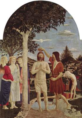 Le baptême du Christ à Piero della Francesca