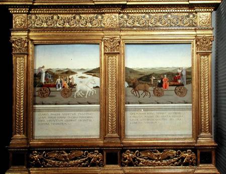 The Triumphs of Duke Federico da Montefeltro (1422-82) and Battista Sforza à Piero della Francesca