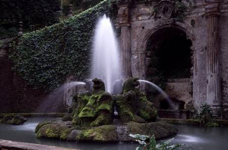 Dragon Fountain designed by Pirro Ligorio (c.1500-83) à Piero Ligorio