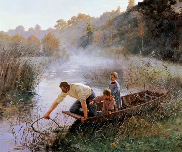 The Fisherman''s Family à Pierre Andre Brouillet