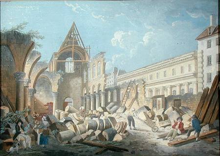 Demolition of the Couvent des Cordeliers à Pierre Antoine Demachy