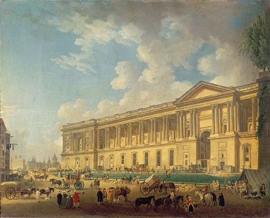 The Colonnade of the Louvre. c.1770 à Pierre Antoine Demachy