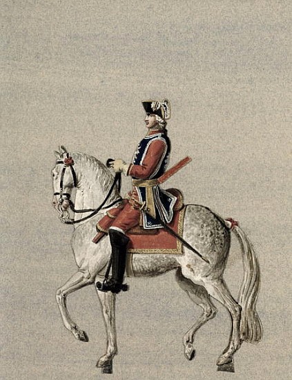 Equestrian portrait of Prince Charles de Beauveau-Craon (1720-93) à Pierre Antoine Lesueur