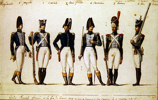 French Royal Guard à Pierre Antoine Lesueur