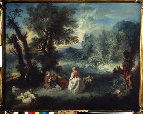 Pastoral scene