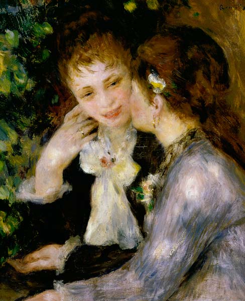 Confidences (Deux Meilleures Amies) à Pierre-Auguste Renoir